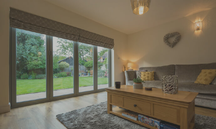 4 panel aluminium folding door